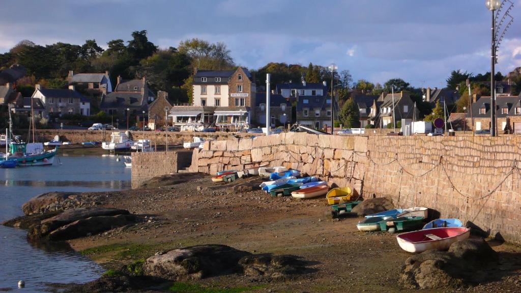 Hôtel des Rochers Perros-Guirec Exterior foto